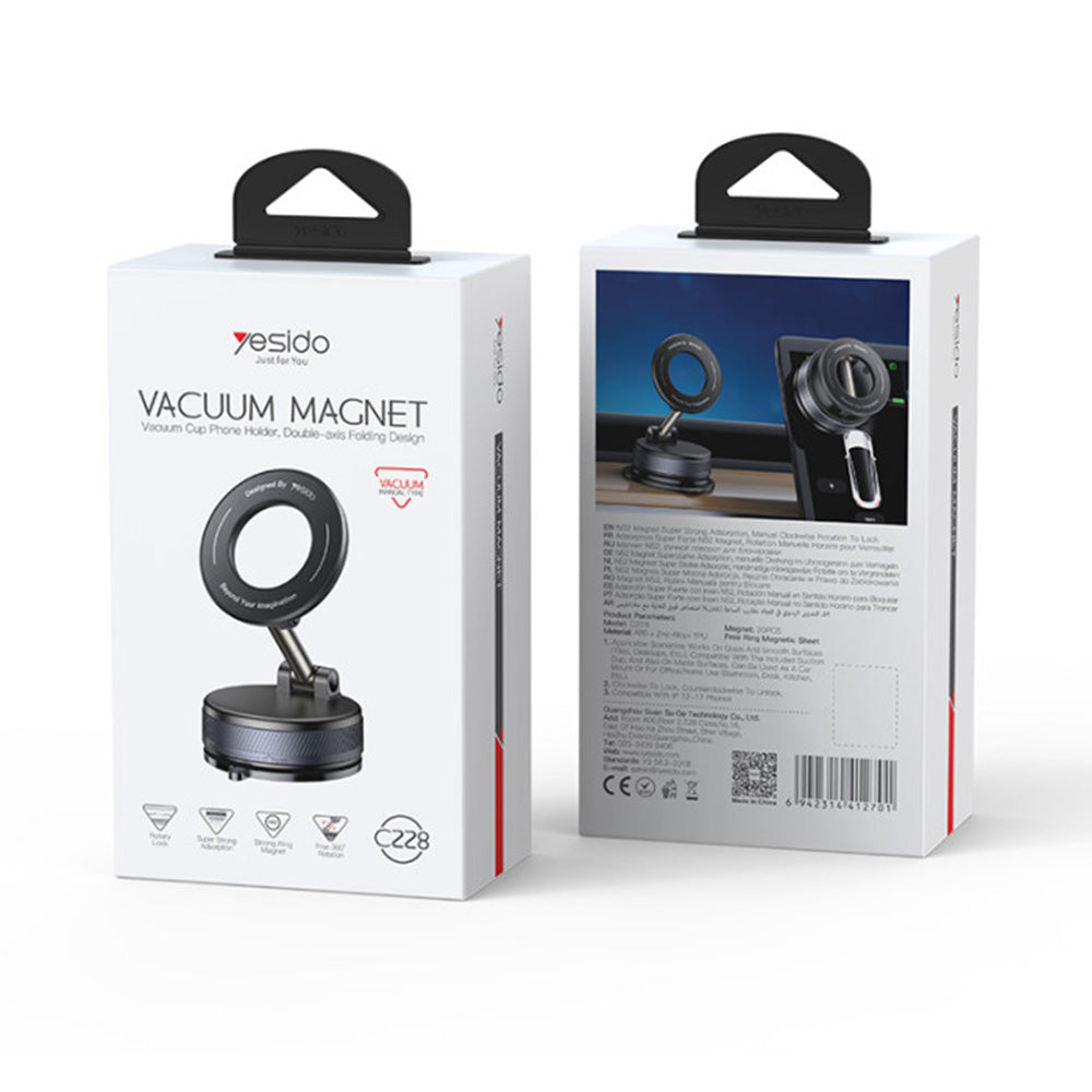 Magnetisk Bilhållare Yesido C228, Universal, Svart