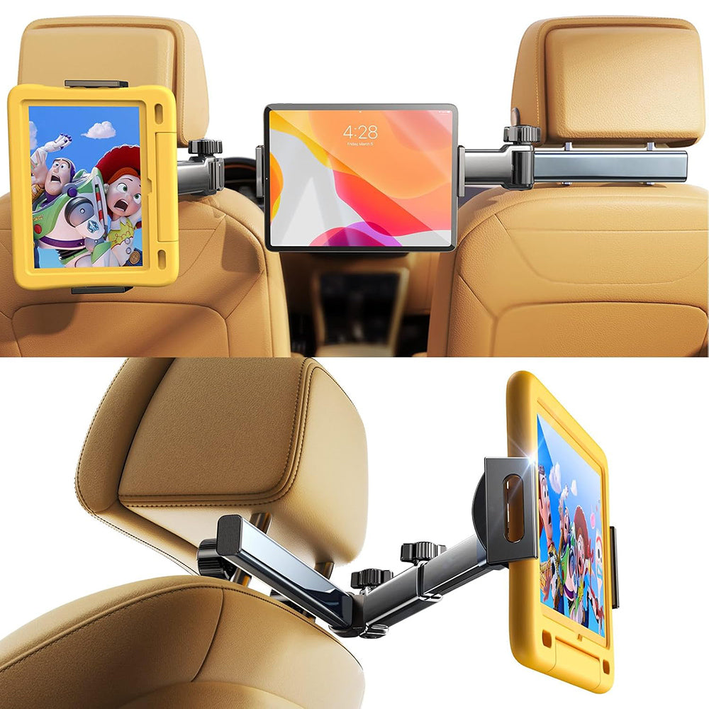Bilhuvudstödshållare Lisen för Telefon / Surfplatta, 4.7inch - 12.9inch, Svart YL0423090004