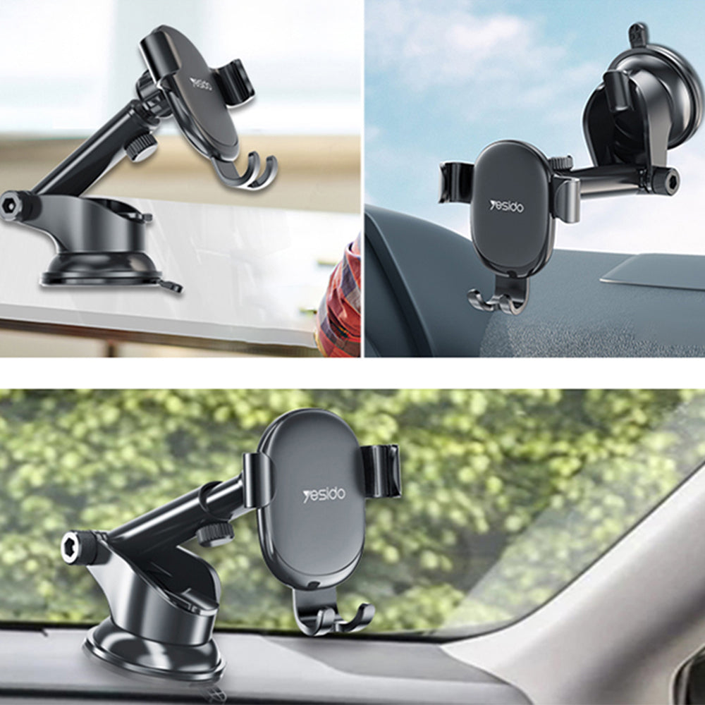 Yesido C120 Car Holder, 4inch - 6.5inch, Black