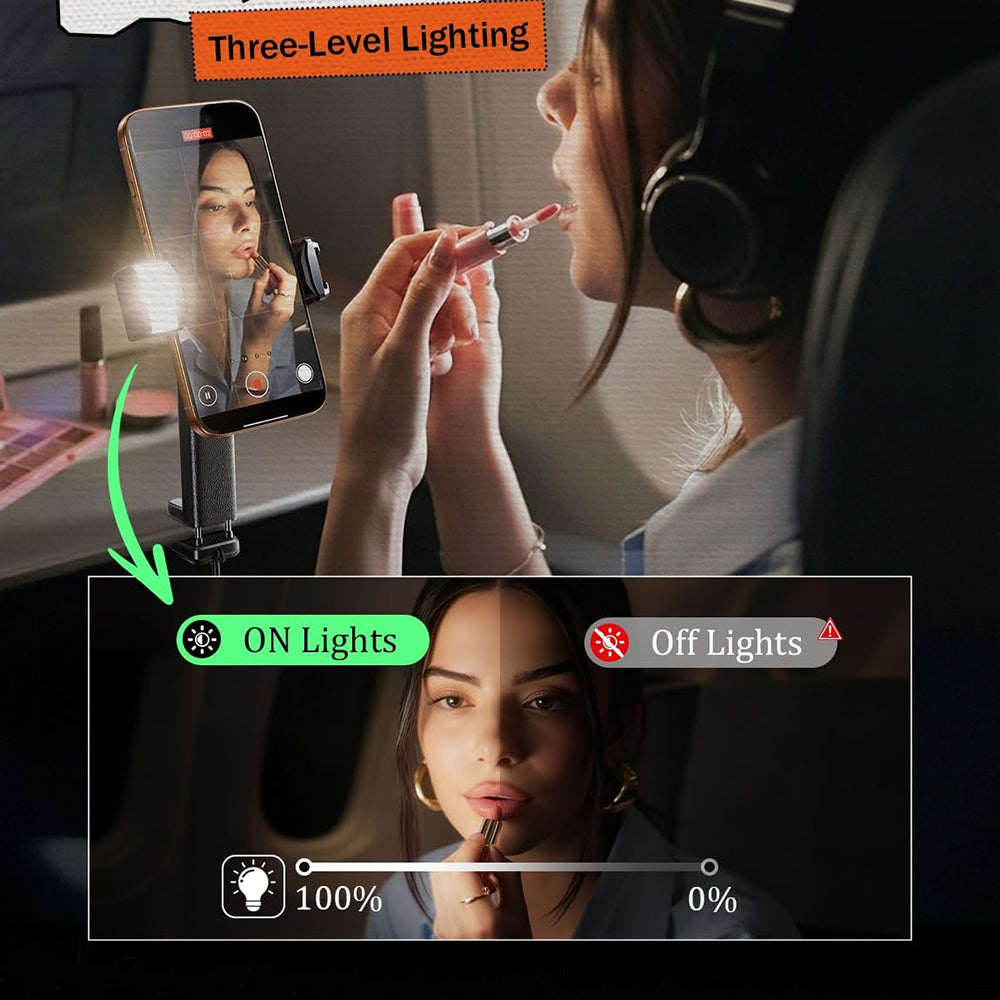 Lisen Skrivbordsstöd A133 2in1, 4 tum - 6,8 tum, Svart YL0225070021