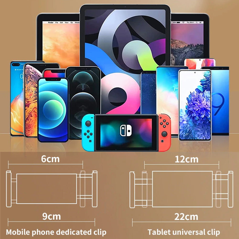 Yesido C296 skrivbordsstöd för telefon / surfplatta, 4 tum - 12,9 tum, Svart