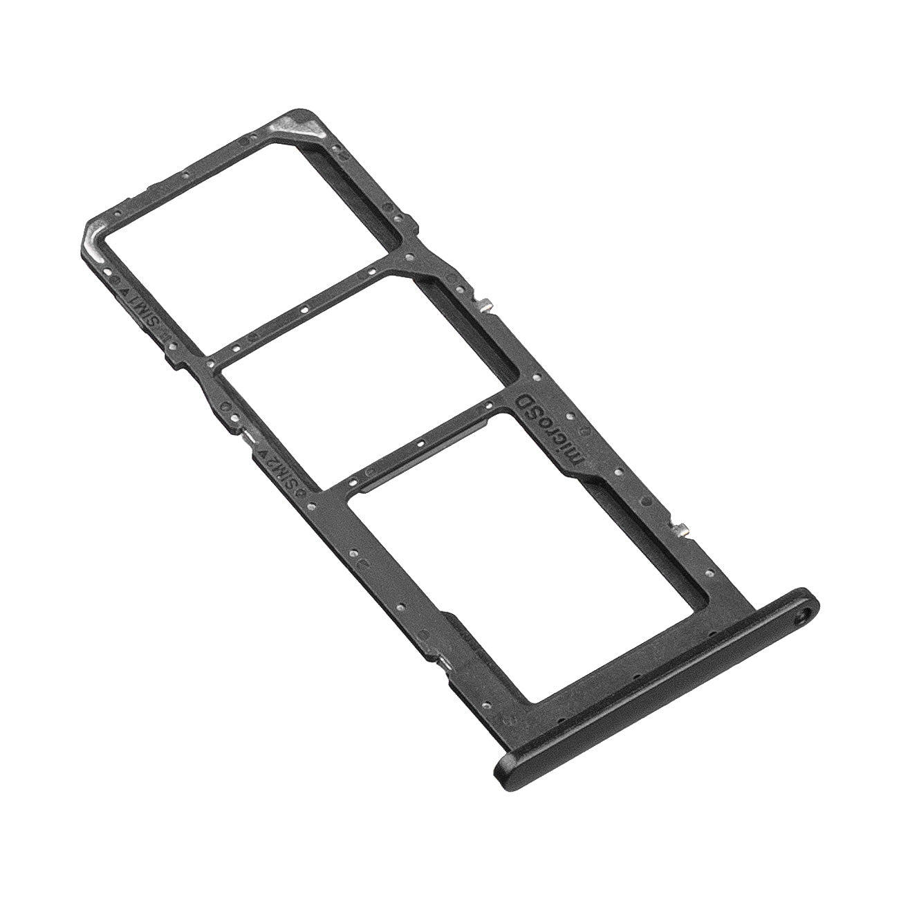 SIM-kortshållare för Samsung Galaxy A03s A037, Dual SIM, Svart