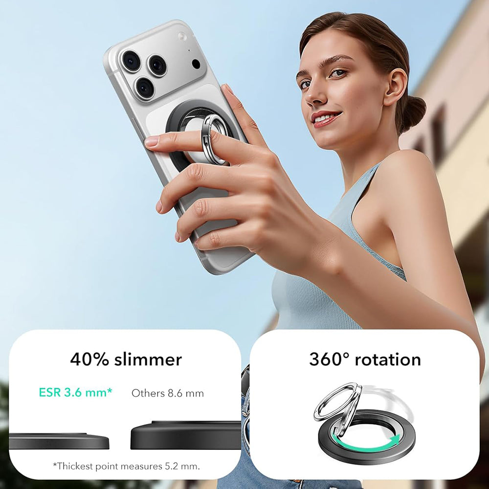 ESR HaloLock Ringstöd, Universell, Svart