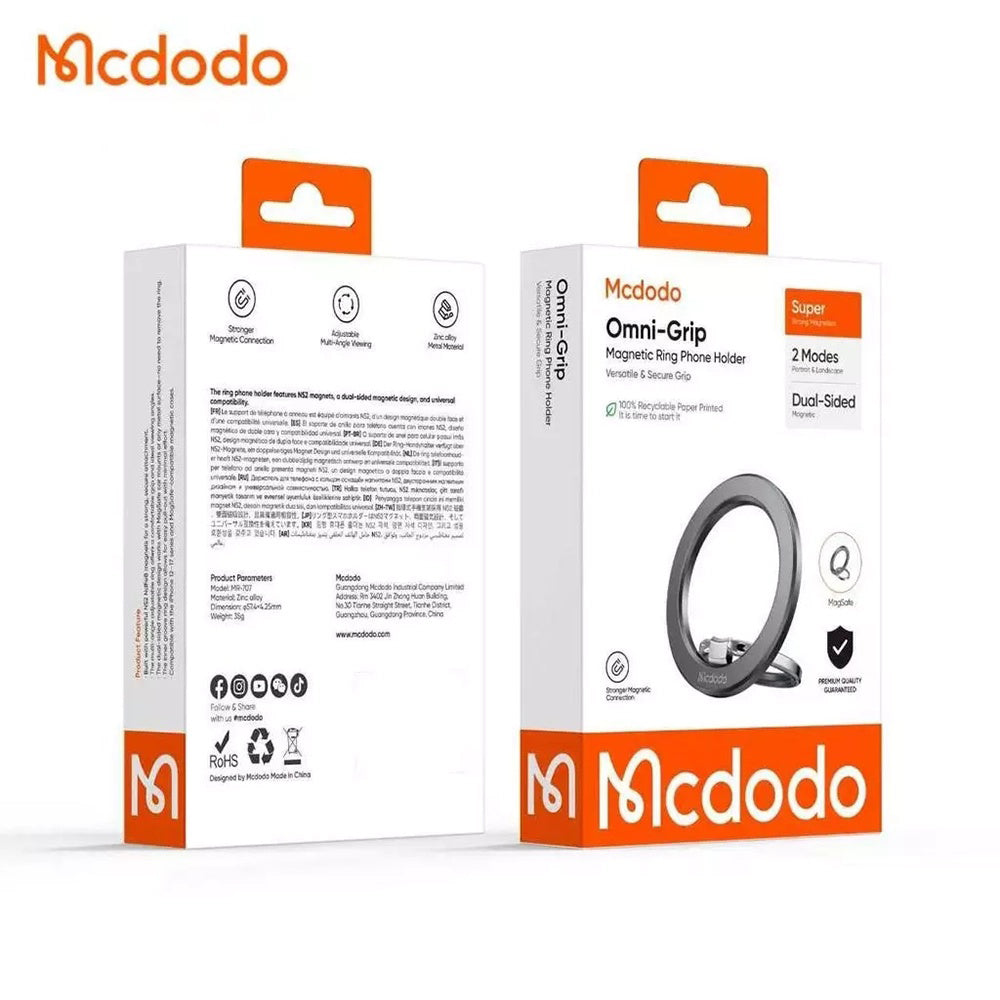 McDodo MR-7070 Ringhållare, Universal, Svart