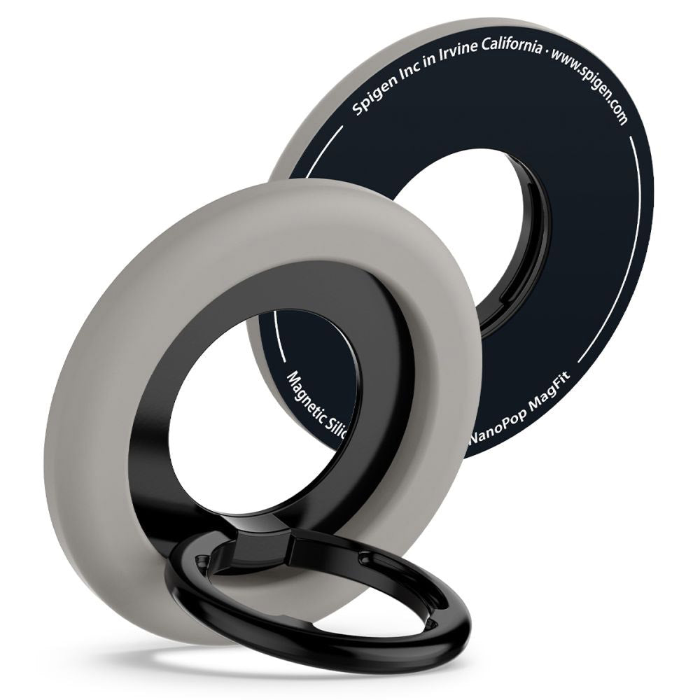 Spigen Nano Pop Ringstöd, Universal, Grå