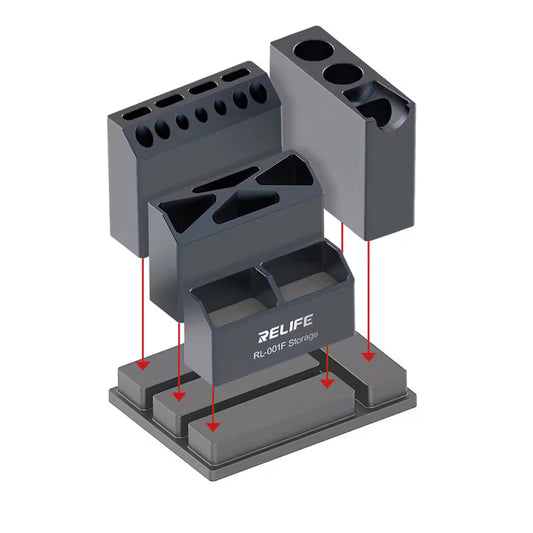 Skruvmejselställ Relife RL-001F, Grå