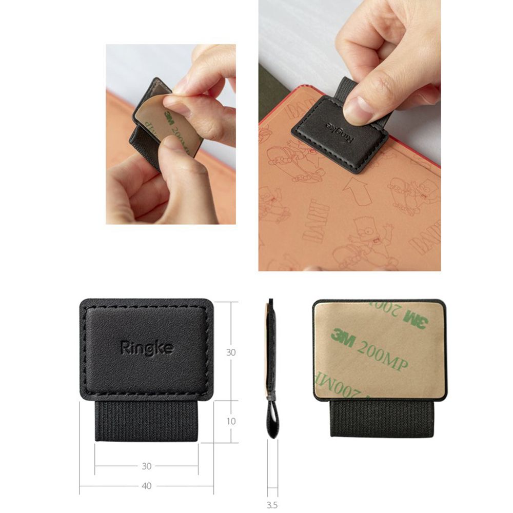 Ringke Touch Pen-stöd, set med 2 stycken, svart