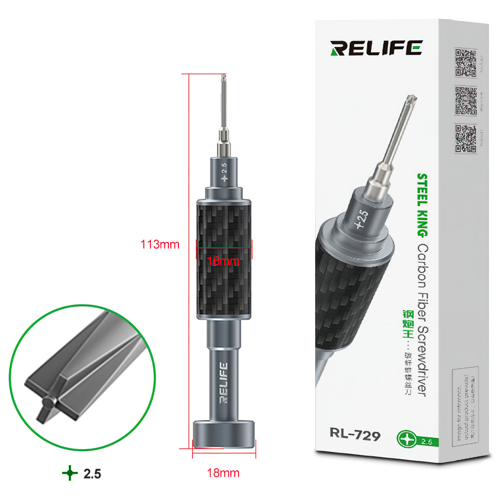 Skruvmejsel Relife RL-729, Phillips 2.5mm