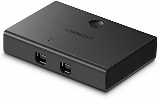 USB-switch UGREEN US158, 2 x USB-B, svart