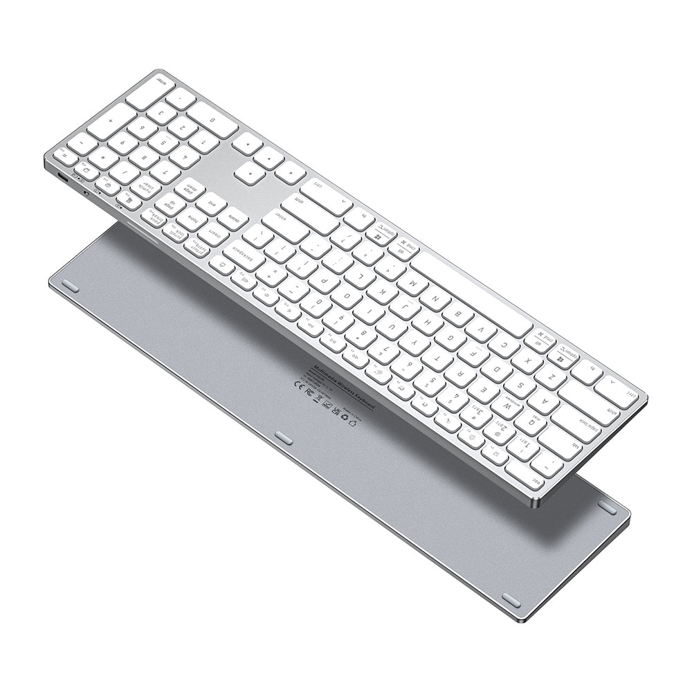 Bluetooth-tangentbord DUX DUCIS LK, Vit