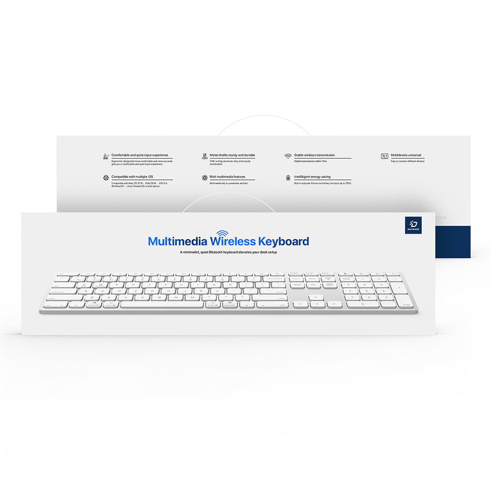 Bluetooth-tangentbord DUX DUCIS LK, Vit