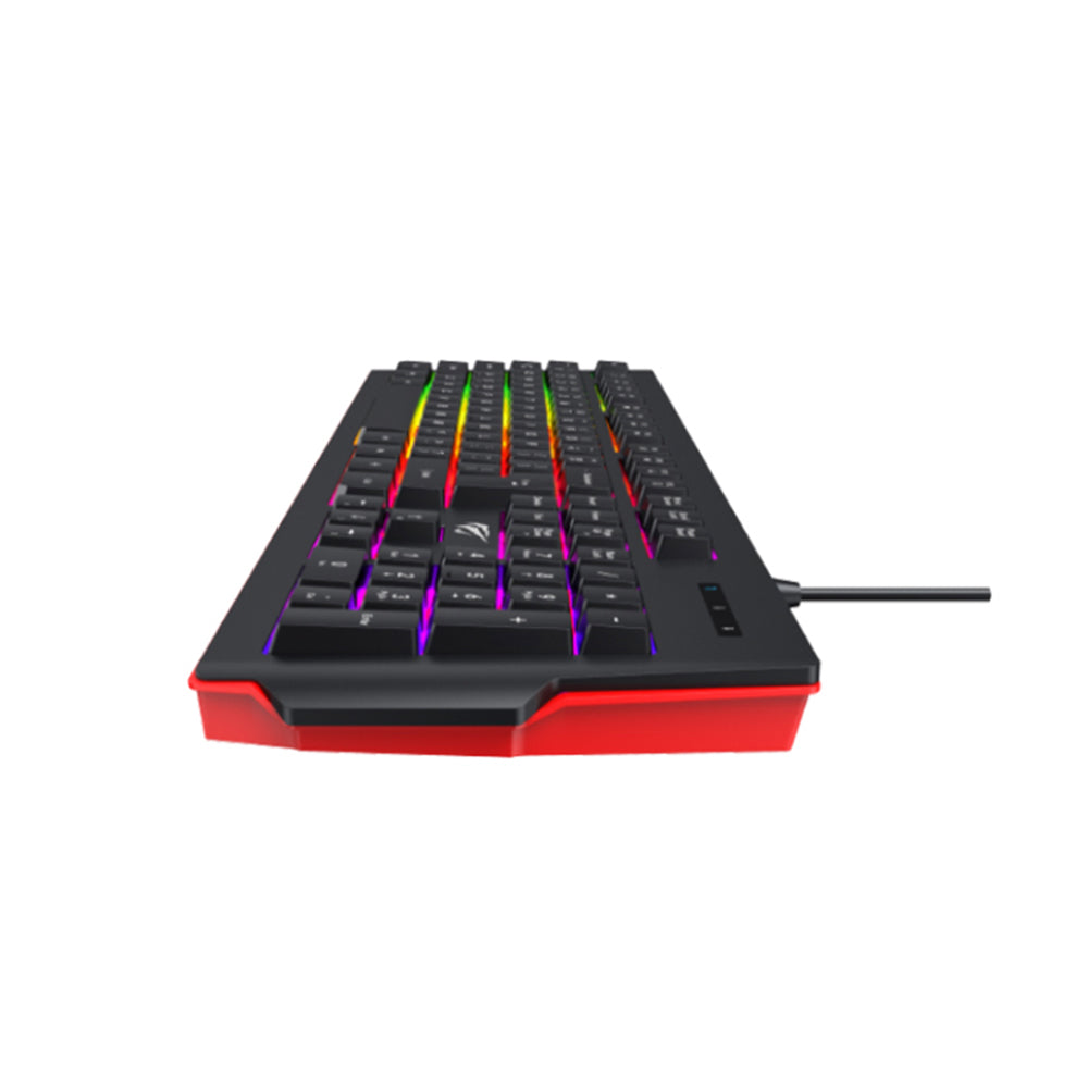 Gamingtangentbord Wired USB HAVIT KB866L, RGB, 1.4m, Svart Röd