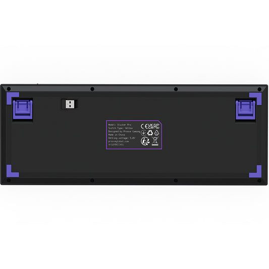 Trådlöst gamingtangentbord Proove Slicker Pro, RGB, BT / Wi-Fi / Kabelansluten, 1.8m, Svart WKSLPEN22416