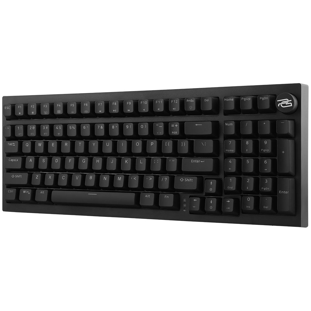 Trådlöst gamingtangentbord Proove Slicker, RGB, BT / Wi-Fi / Kabelanslutet, 1.8m, Svart WKSLEN00022401