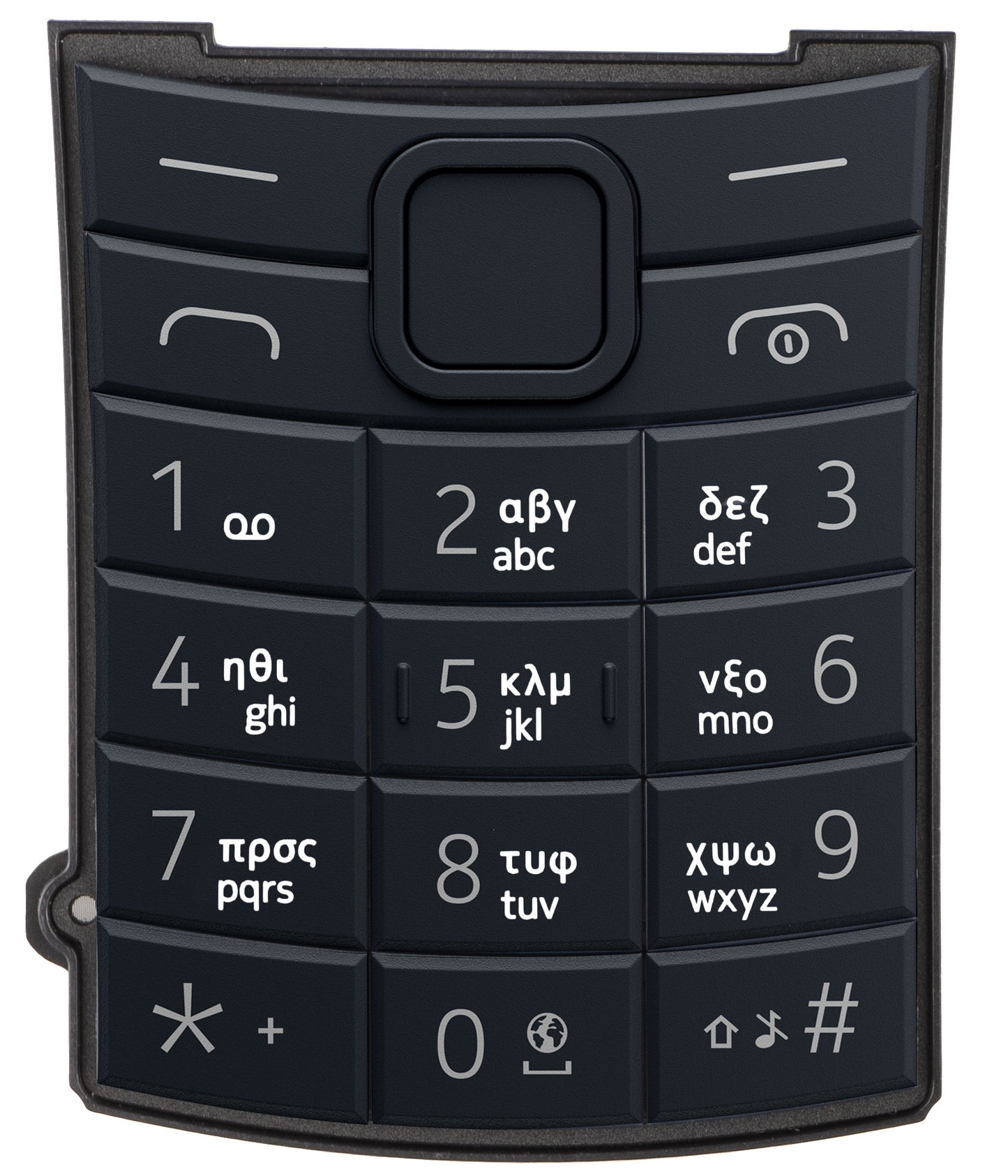 Grekiskt tangentbord för Nokia 110 4G 2nd Edition, Blå