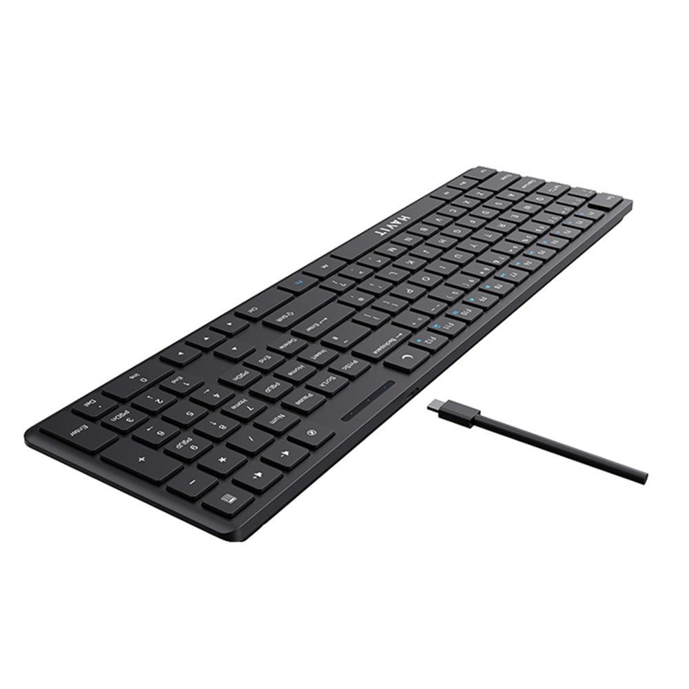 Wired USB-tangentbord HAVIT KB252, USB-C, 1.5m, Svart