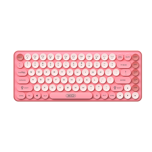 Trådlöst tangentbord XO Design KB-12, BT / Wi-Fi, Rosa
