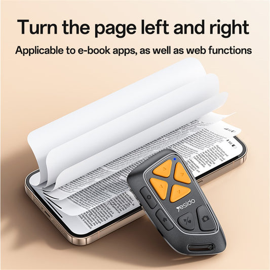 Bluetooth Multimediafjärrkontroll Yesido SF25, Svart