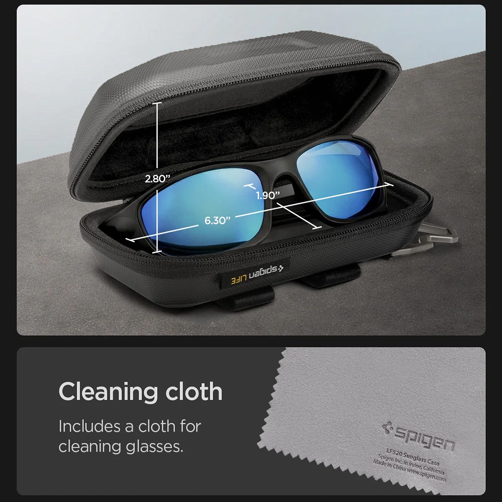 Spigen Glasögonfodral LF520, 224.8mm x 86.9mm x 69.9mm, Svart ACS09444