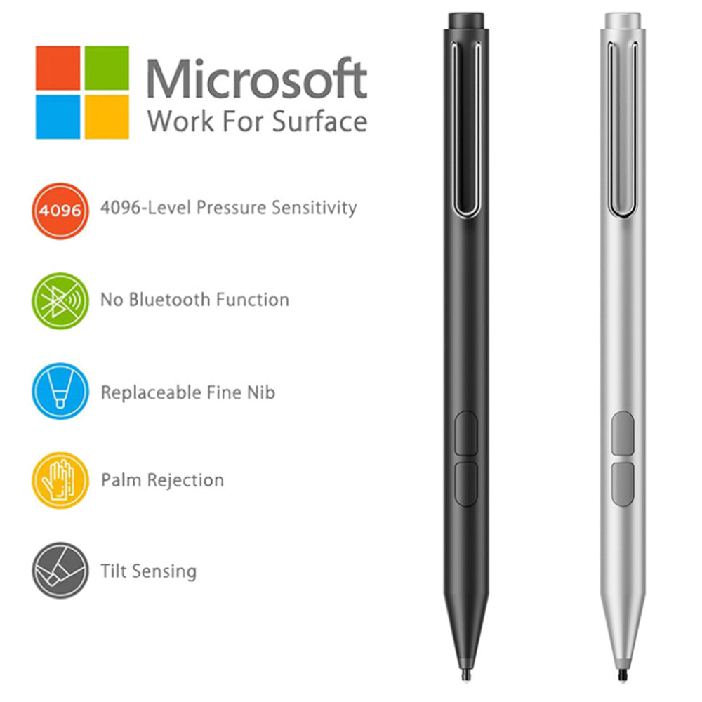 Touch Pen Techsuit F94S för Microsoft Surface / Asus Transformer / Zen / Vivobook / HP Envy / Pavilion / Spectre, Aktiv Version, Svart