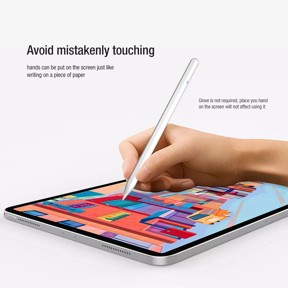 Touch Pen Techsuit M2 för Apple iPad, Aktiv version, Vit