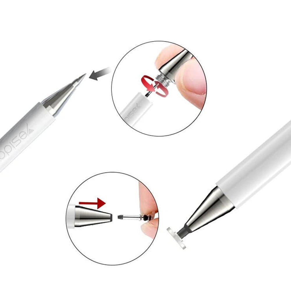 Touch Pen Yesido ST04, 2in1, White
