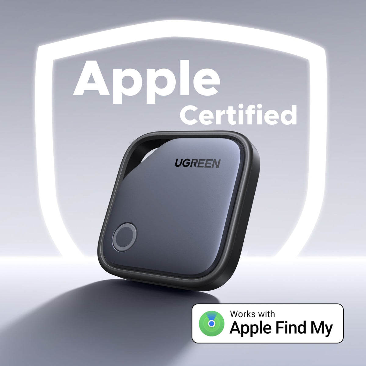 UGREEN SmartTag Pro Smart CM916 (75646P) för iOS / Android-serien, Set med 4 stycken, Svart