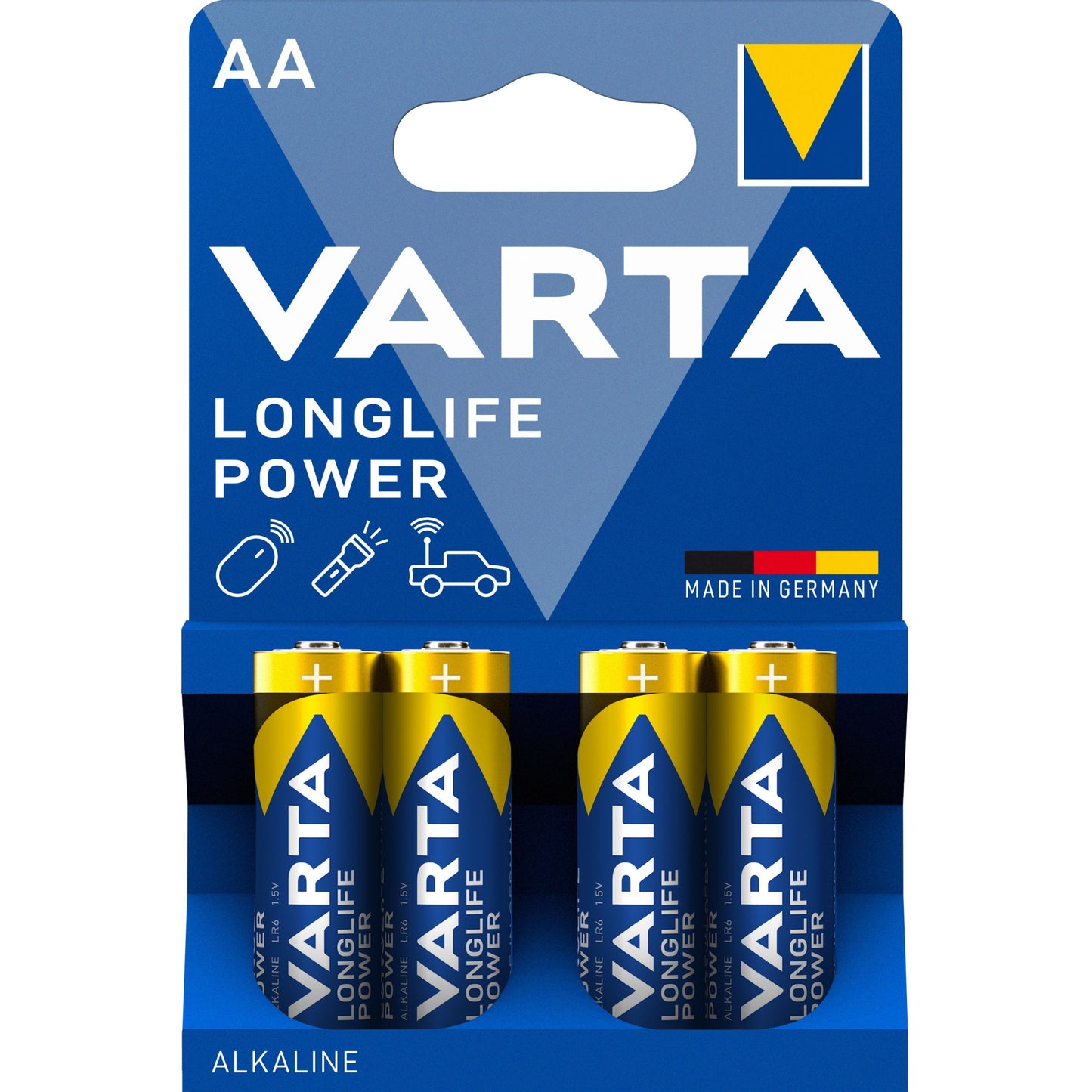 Varta Longlife Power 4906 batteri, AA / LR6, Set om 4 stycken