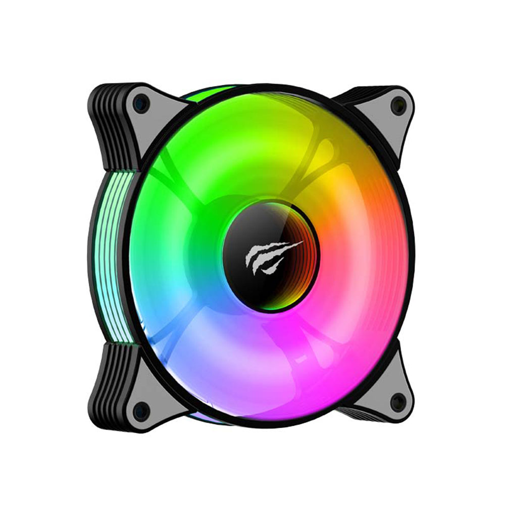 Fläkt HAVIT F2095, RGB, 600RPM - 1800RPM, 38dB, 1.44W, Svart