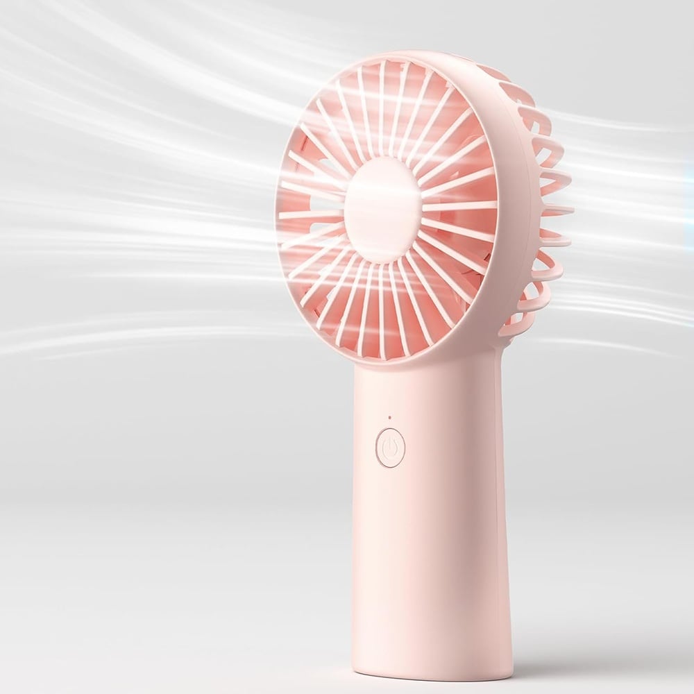 Bärbar fläkt JisuLife FA20X, Rosa