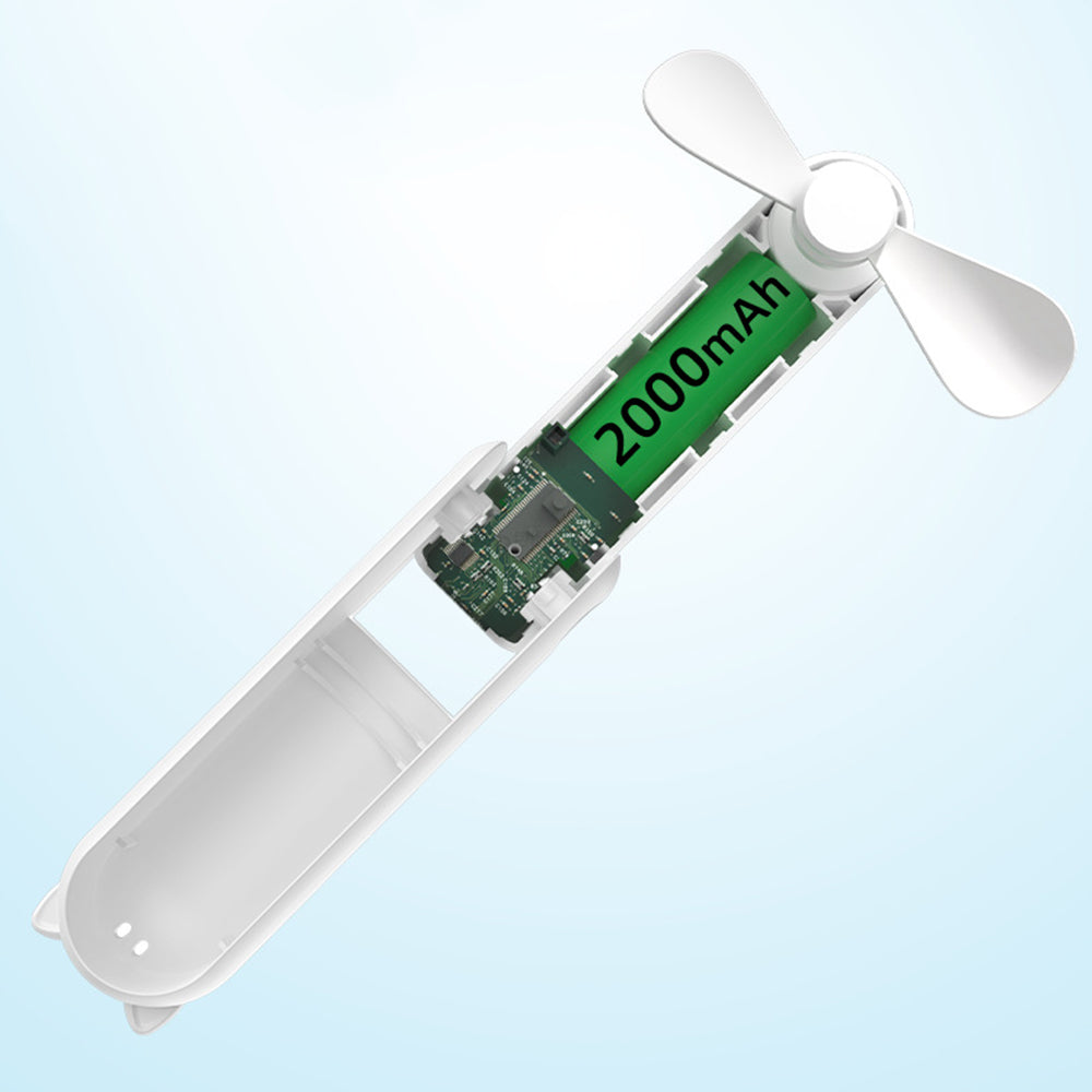 Bärbar fläkt Techsuit HZ001, vit