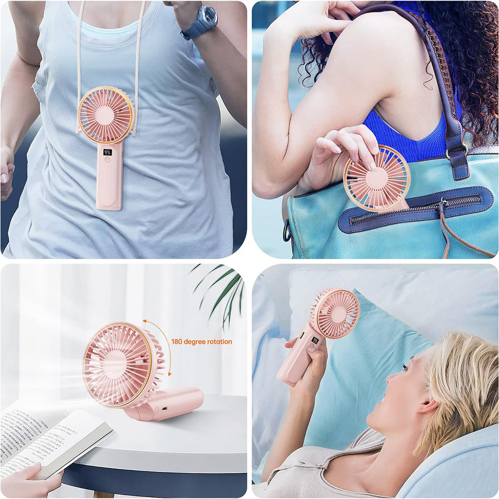 Bärbar fläkt Techsuit M12, vit