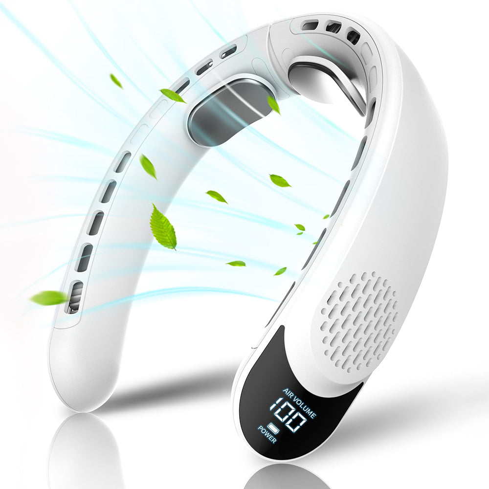 Bärbar fläkt Techsuit S8, vit