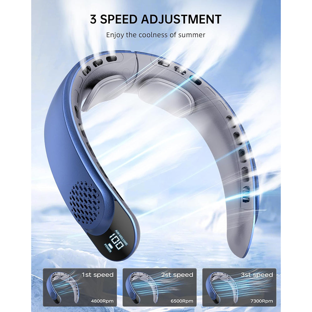 Bärbar fläkt Techsuit S8, Blå
