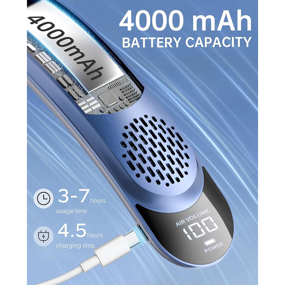 Bärbar fläkt Techsuit S8, Blå