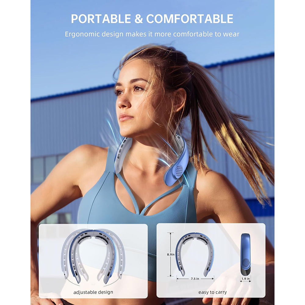 Bärbar fläkt Techsuit S8, Blå