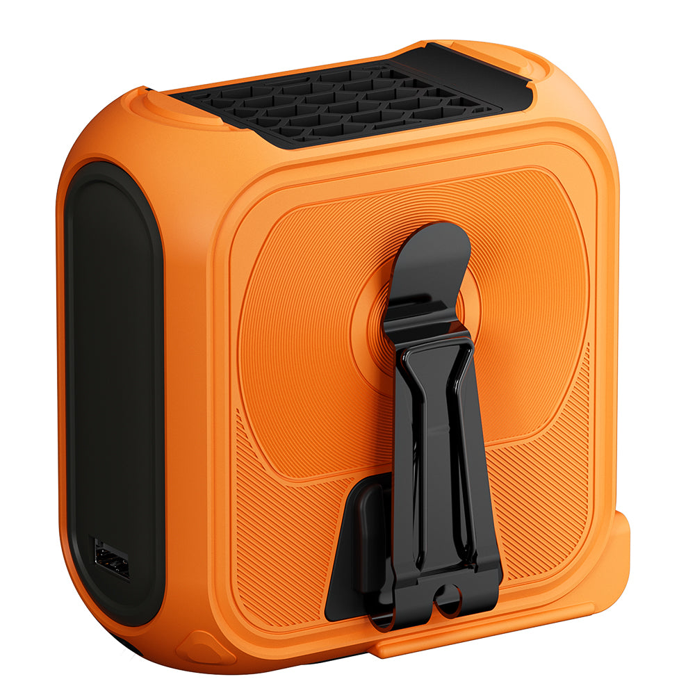 Bärbar fläkt Techsuit Z13 med externt batteri 10000mAh, Orange