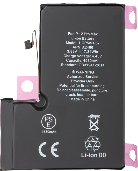 Apple iPhone 12 Pro Max-batteri, Diagnostic High Capacity