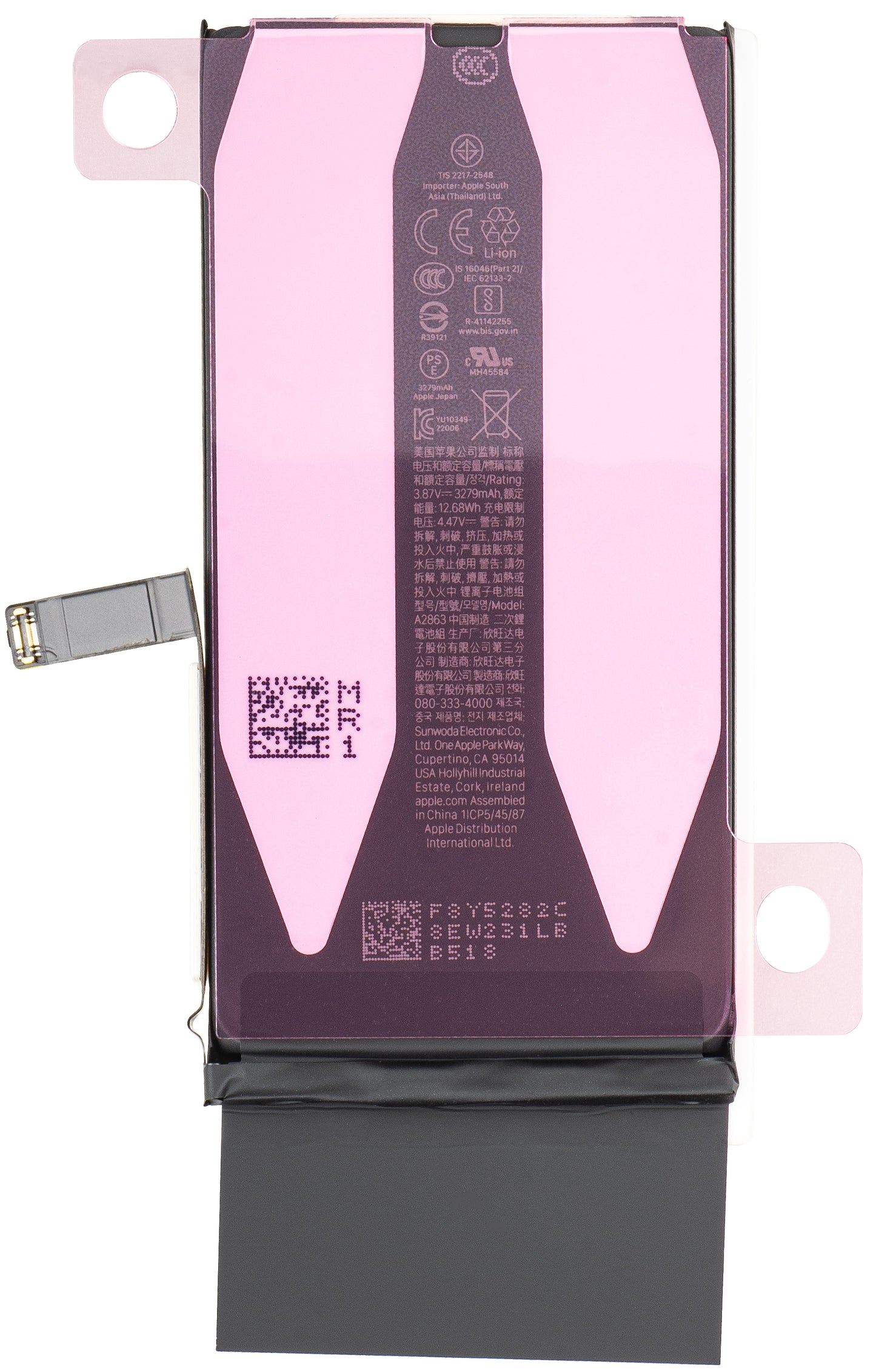 Apple iPhone 14 batteri, Service Pack 661-30373