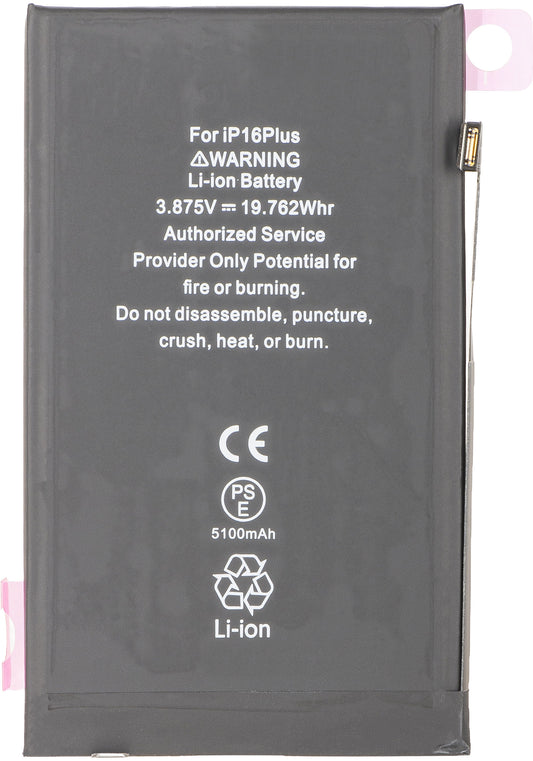 Apple iPhone 16 Plus-batteri, hög kapacitet