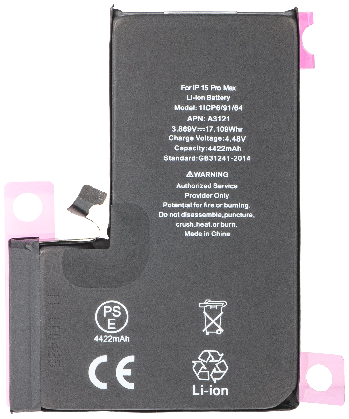 Batteri för Apple iPhone 15 Pro Max, Diagnostik