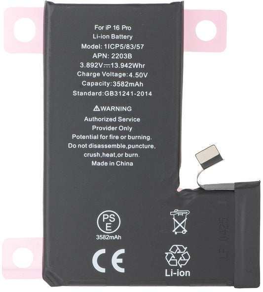 Batteri för Apple iPhone 16 Pro