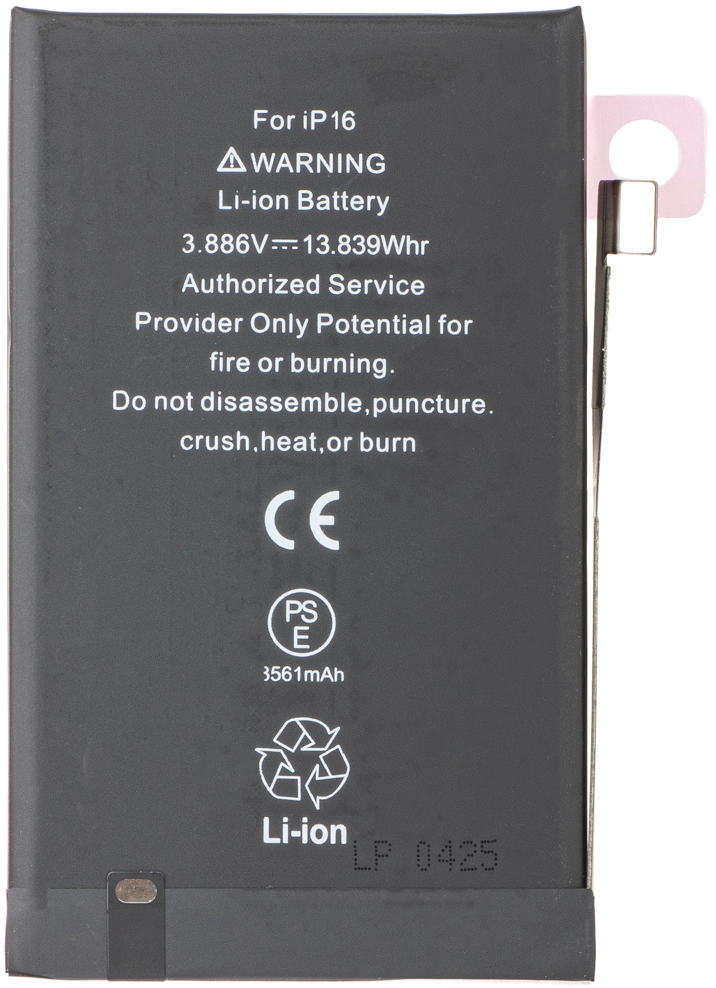 Batteri för Apple iPhone 16