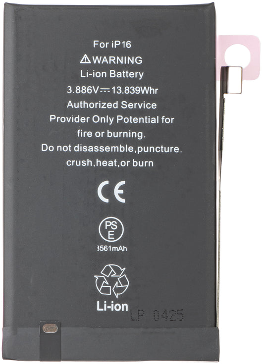 Batteri för Apple iPhone 16