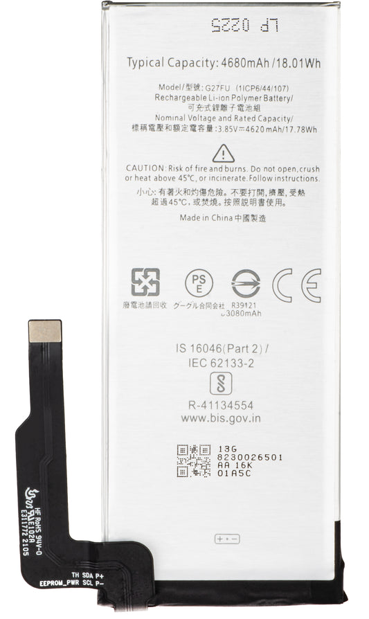 Batteri för Google Pixel 5a 5G, G27FU