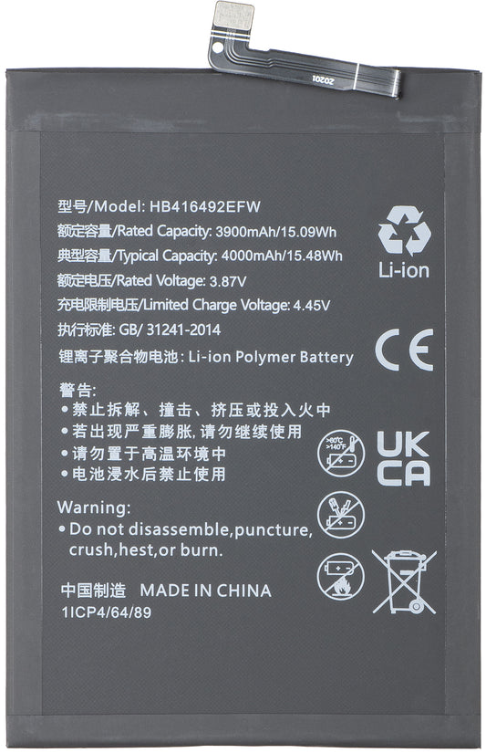 Batteri för Honor X8 4G, HB416492EFW