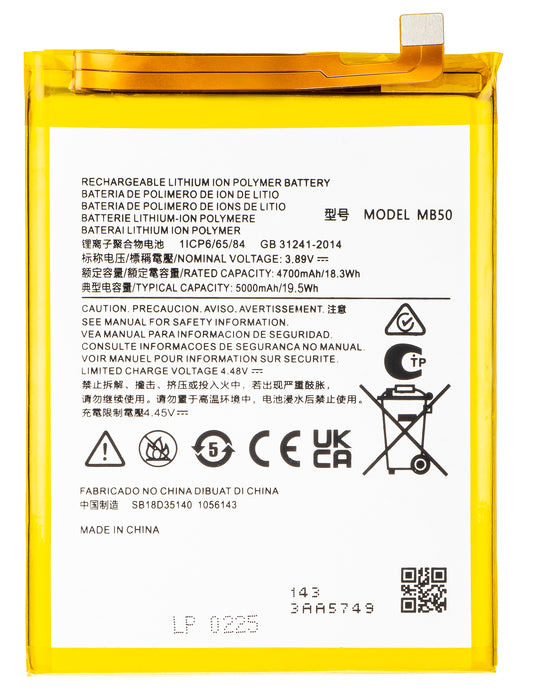 Batteri för Motorola Moto G200 5G, MB50