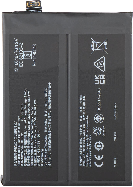 Batteri för Oppo Find X5, BLP891