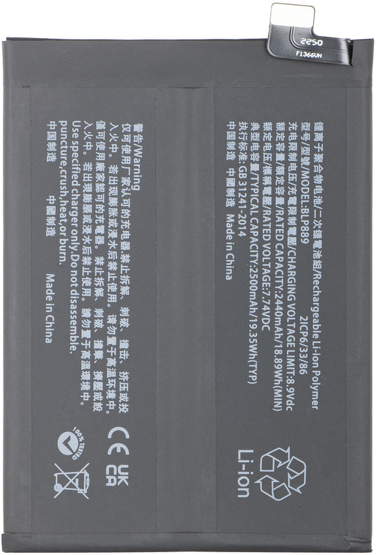 Batteri för Oppo Find X5 Pro, BLP889