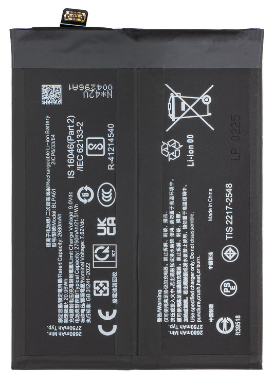 Batteri för Realme GT 6T / GT 6, BLPA51